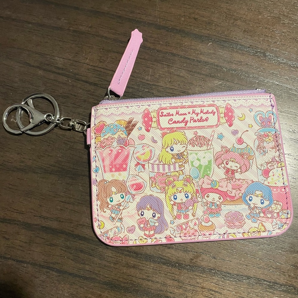 My Melody x Sailor Moon Characters ID Cardholder Coin Purse Keychain